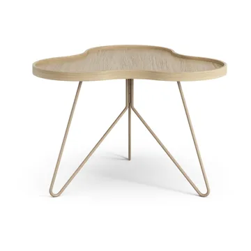 Flower mono tafel 62x66 cm - H45 Gelakt eiken-nutmeg RAL1019 - Swedese