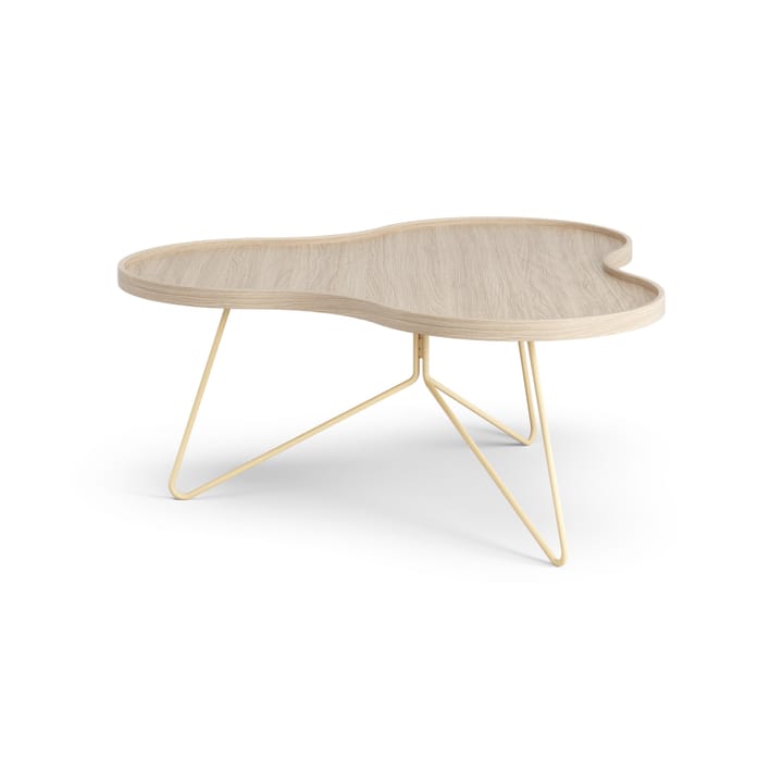 Flower mono tafel 84 x 90cm - H39 cm Eik wit gepigmenteerd - Swedese