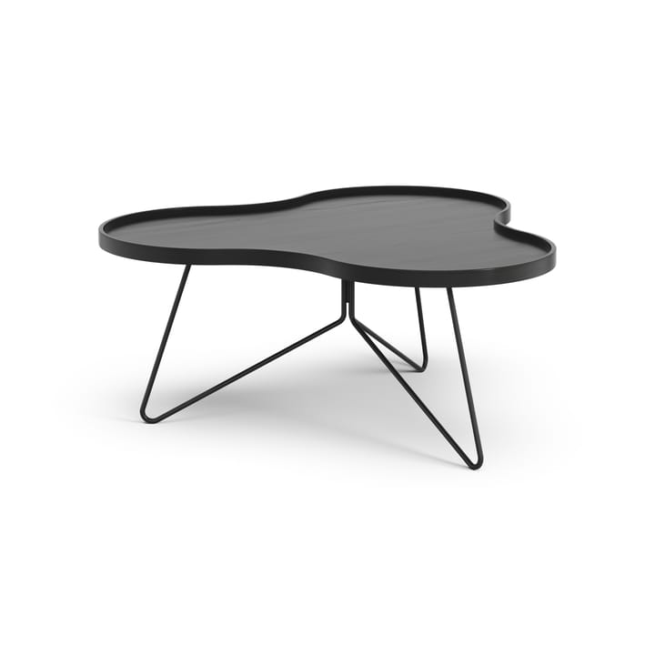 Flower mono tafel 84 x 90cm - H39 cm Es zwart glanzend - Swedese