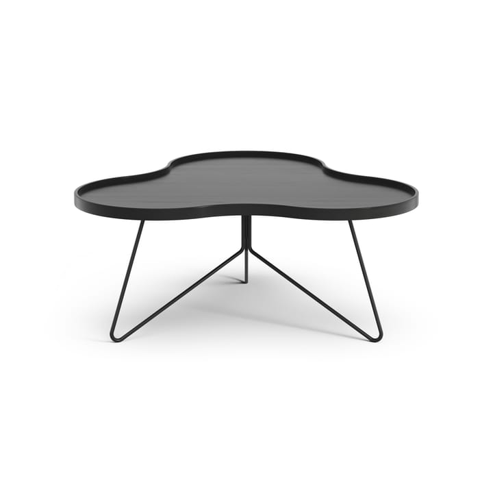 Flower mono tafel 84 x 90cm, H39 cm Es zwart glanzend Swedese