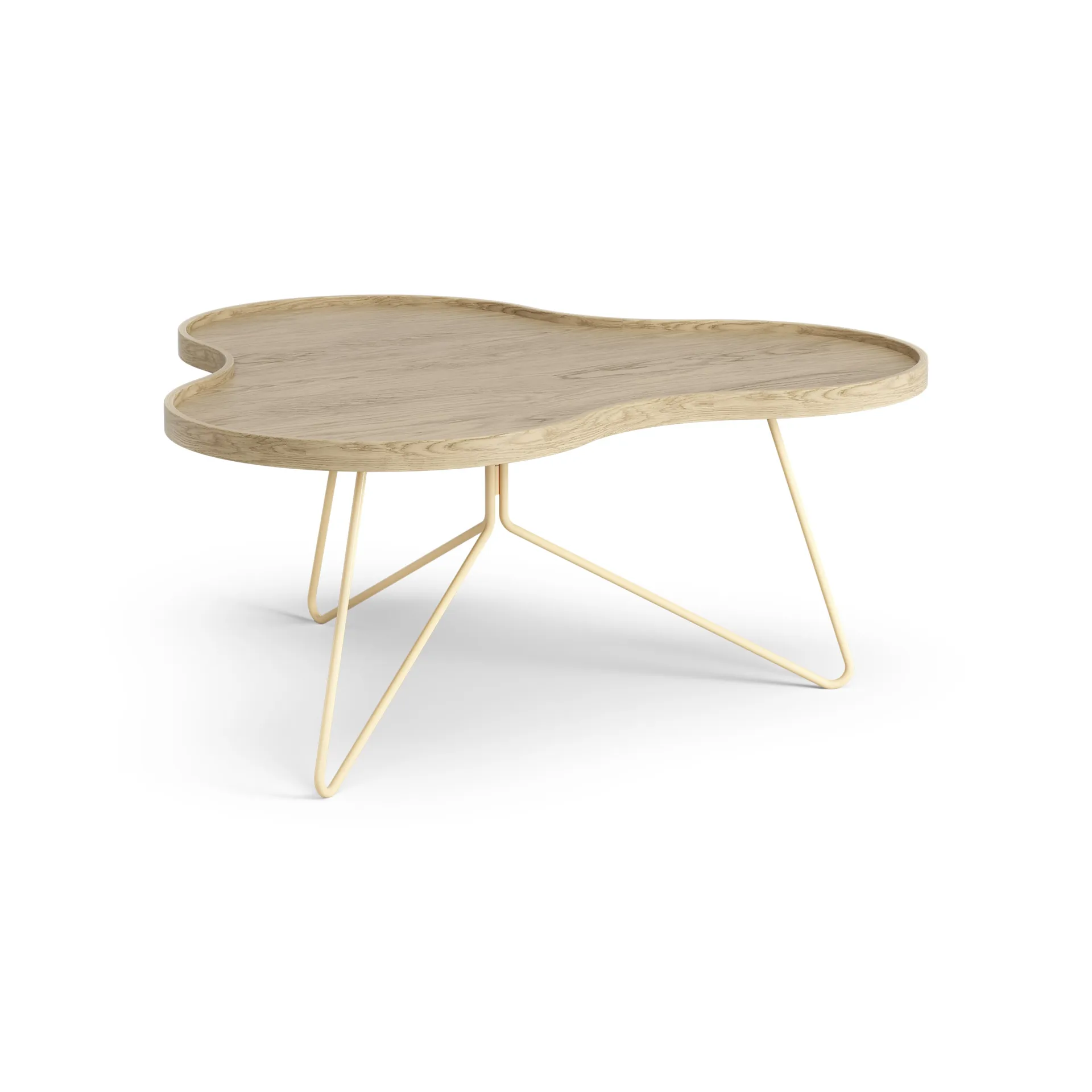 Flower mono tafel 84 x 90cm, H39cm Eik gelakt Swedese