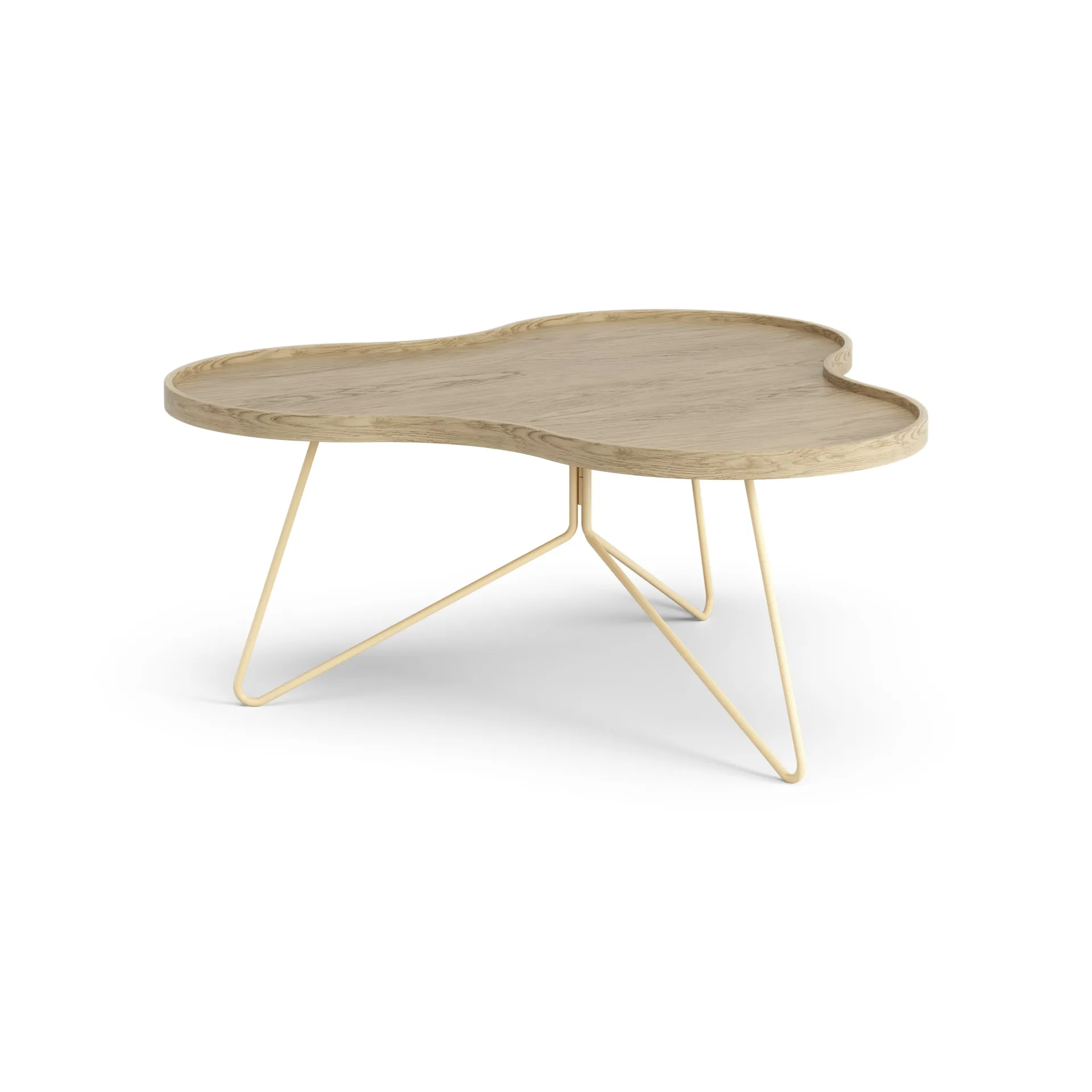 Flower mono tafel 84 x 90cm, H39cm Eik gelakt Swedese