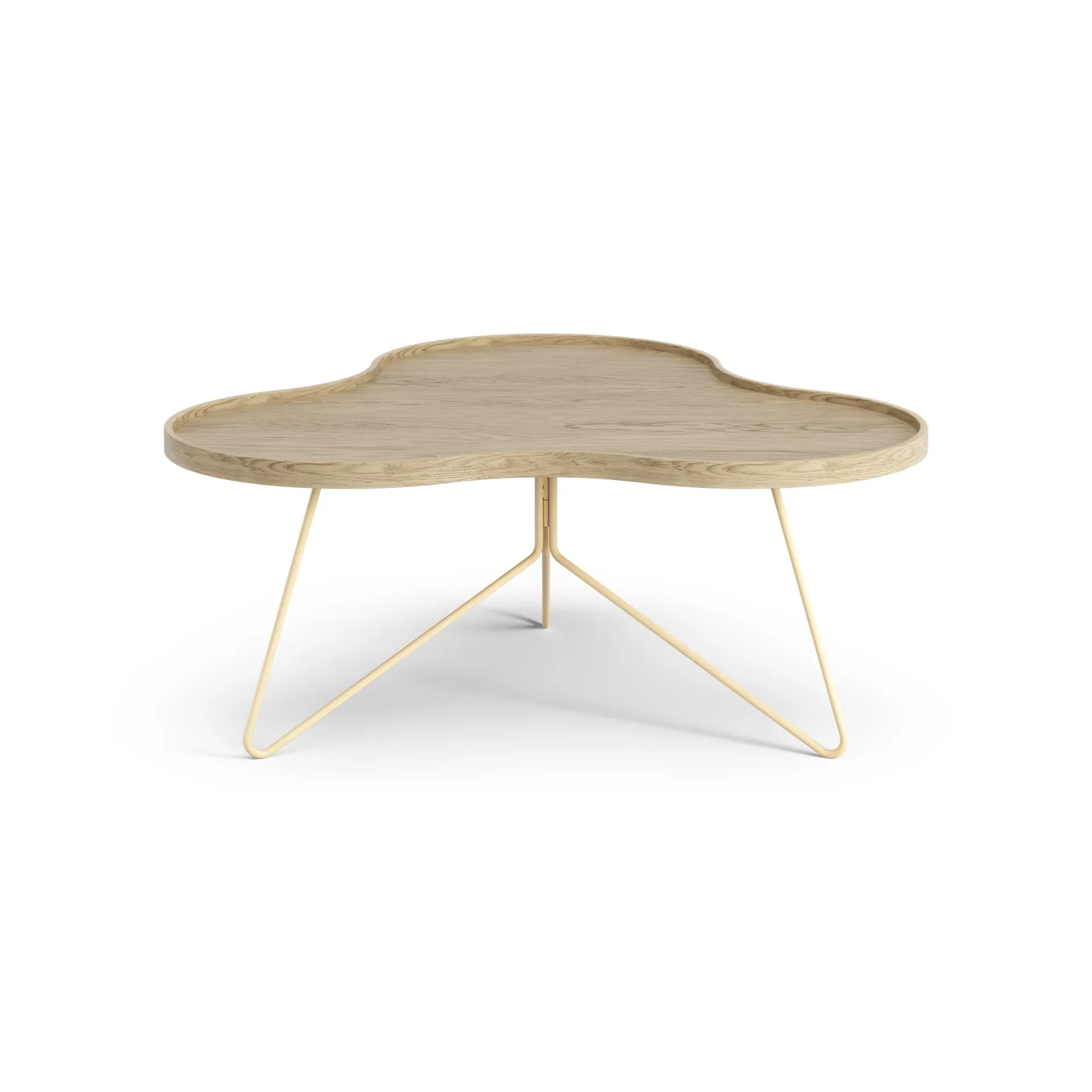 Flower mono tafel 84 x 90cm, H39cm Eik gelakt Swedese
