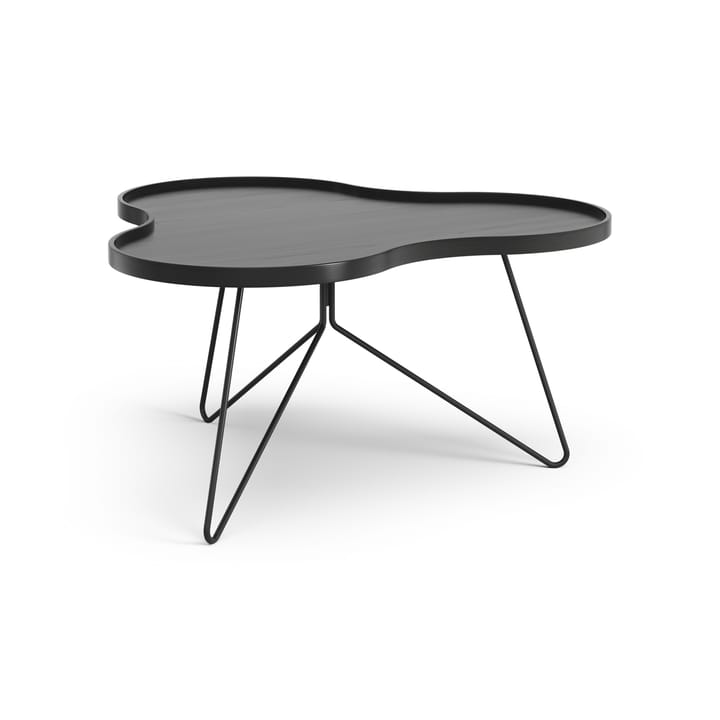 Flower mono tafel 84 x 90cm - H45 cm Es zwart glanzend - Swedese