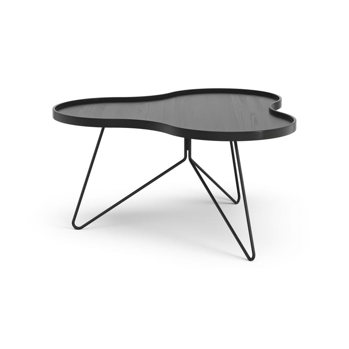 Flower mono tafel 84 x 90cm, H45 cm Es zwart glanzend Swedese