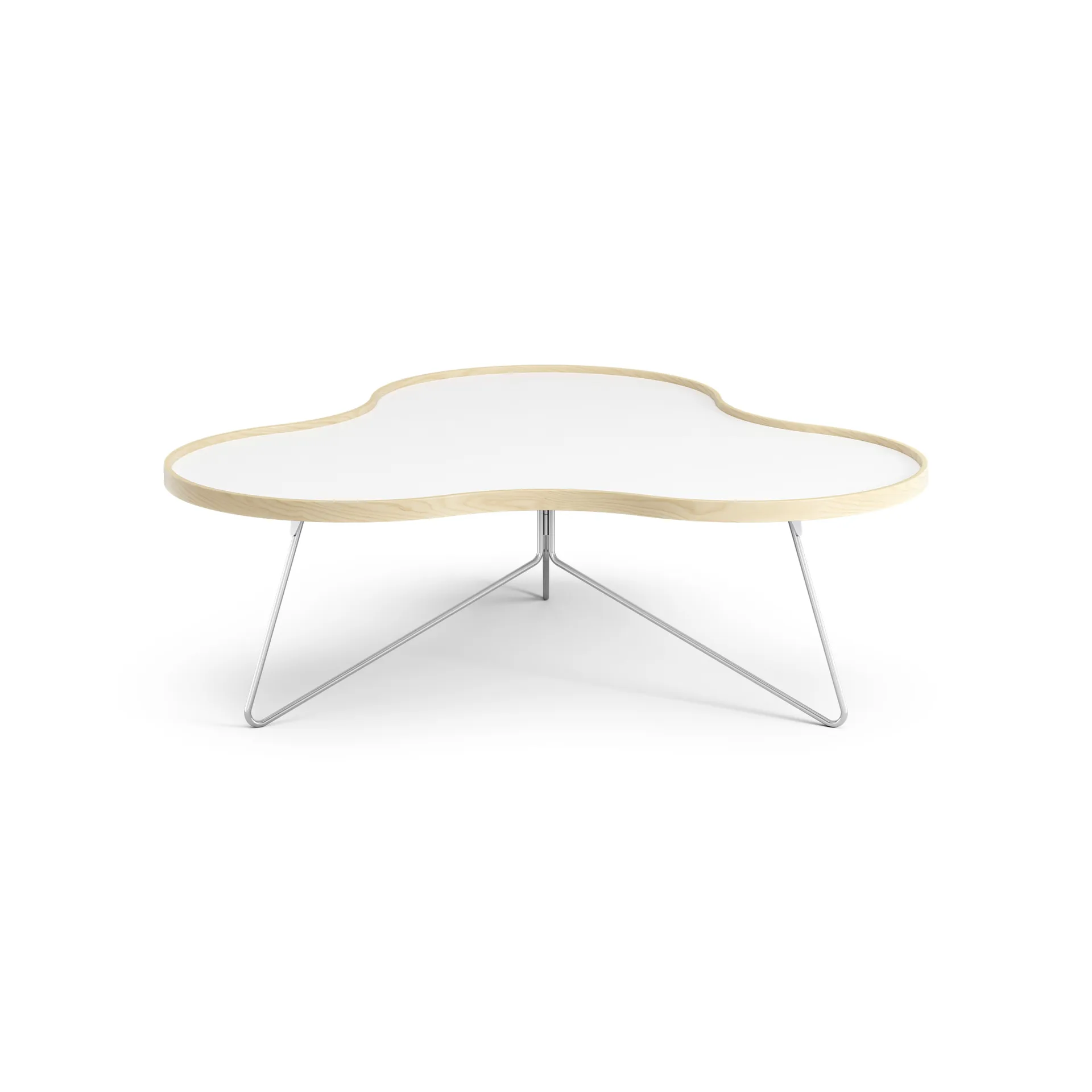 Flower tafel 107 x 114cm, H39 cm Berk gelakt Swedese