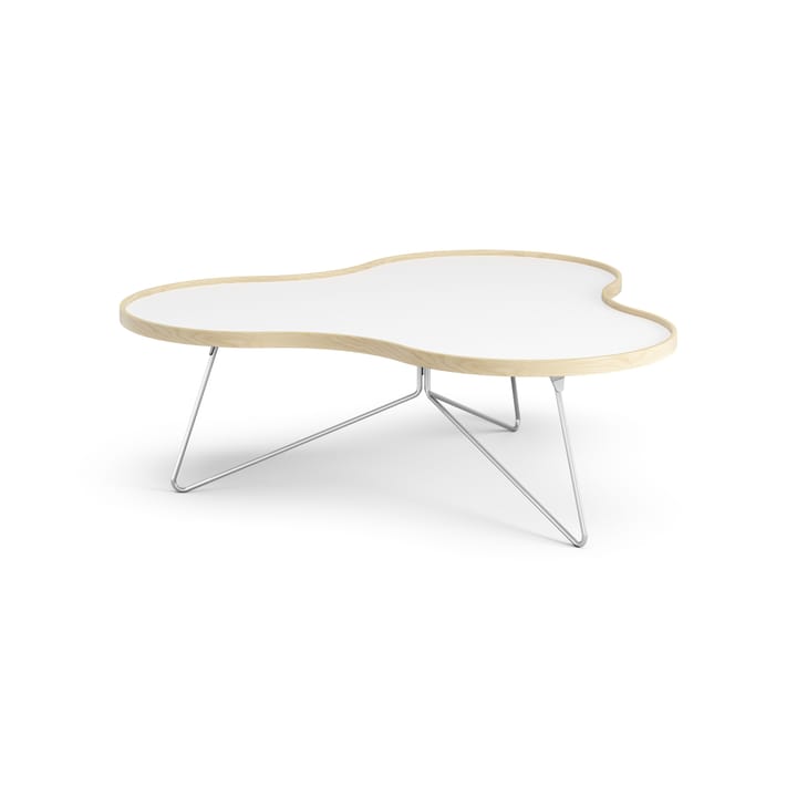 Flower tafel 107 x 114cm, H39 cm Berk gelakt Swedese