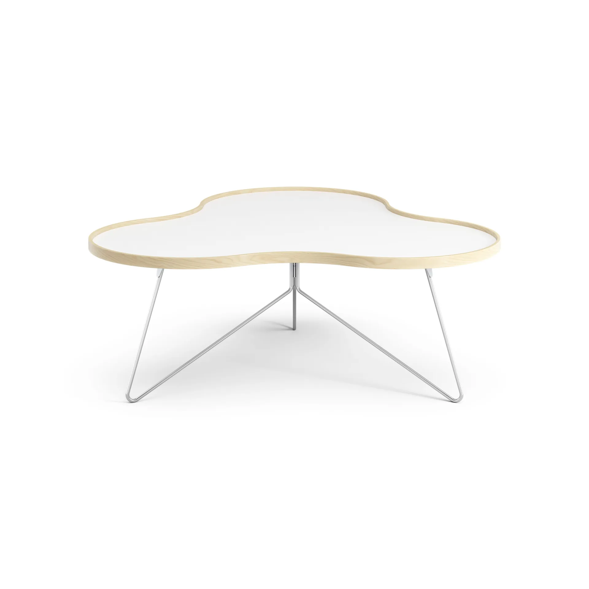 Flower tafel 107 x 114cm, H45cm Berk gelakt Swedese