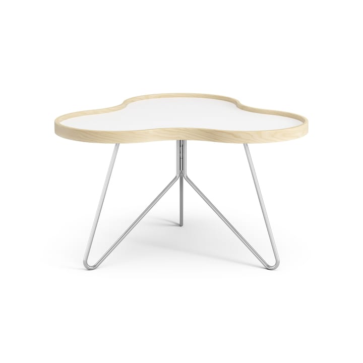Flower tafel 62 x 66cm, H39 cm Berk gelakt Swedese