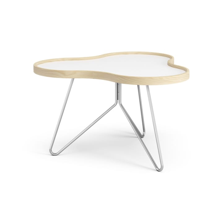 Flower tafel 62 x 66cm, H39 cm Berk gelakt Swedese