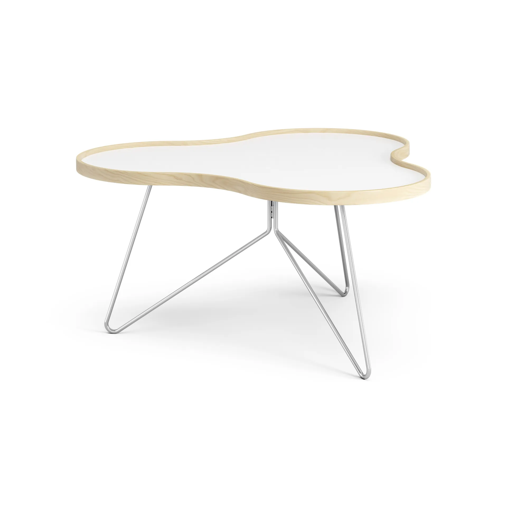 Flower tafel 84 x 90cm, H45cm Berk gelakt Swedese