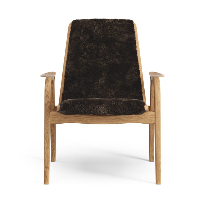 Laminett Fauteuil Eik geolied / schapenvacht - Espresso (bruin) - Swedese