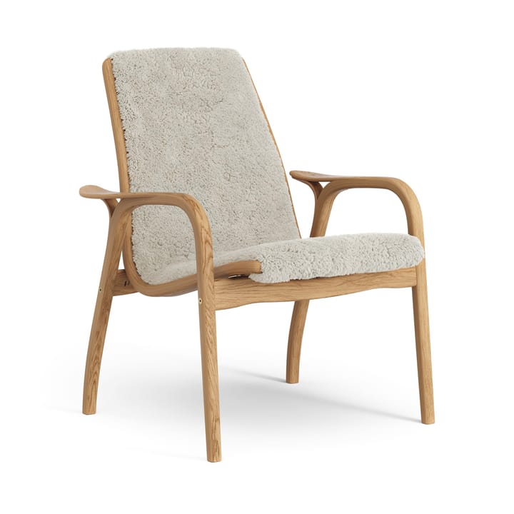 Laminett Fauteuil Eik geolied / schapenvacht - Moonlight (beige) - Swedese