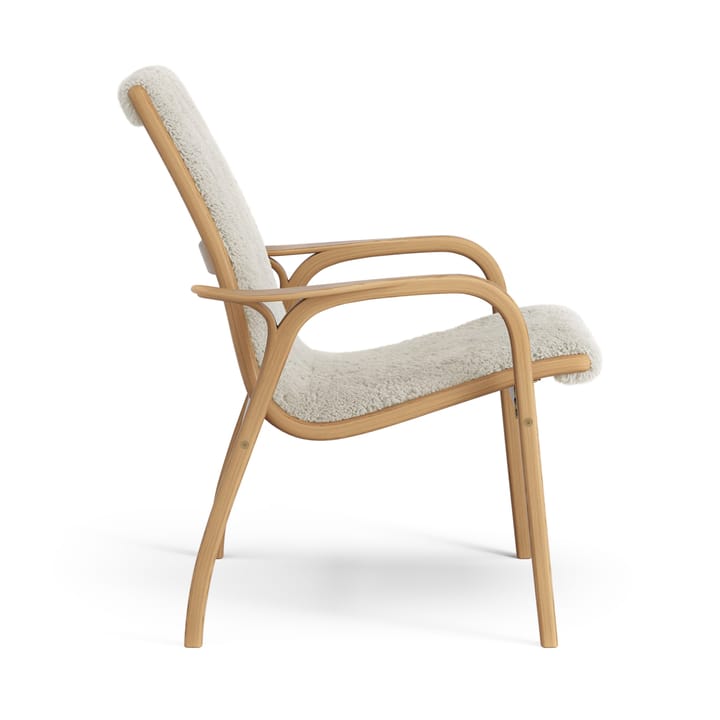 Laminett Fauteuil Eik geolied / schapenvacht, Moonlight (beige) Swedese