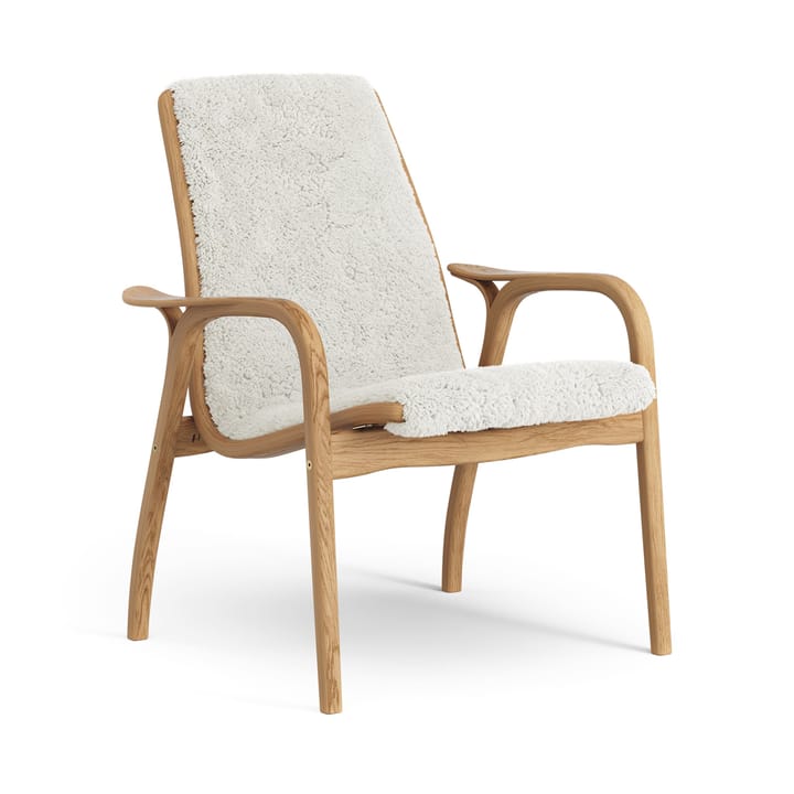 Laminett Fauteuil Eik geolied / schapenvacht - Offwhite (wit) - Swedese