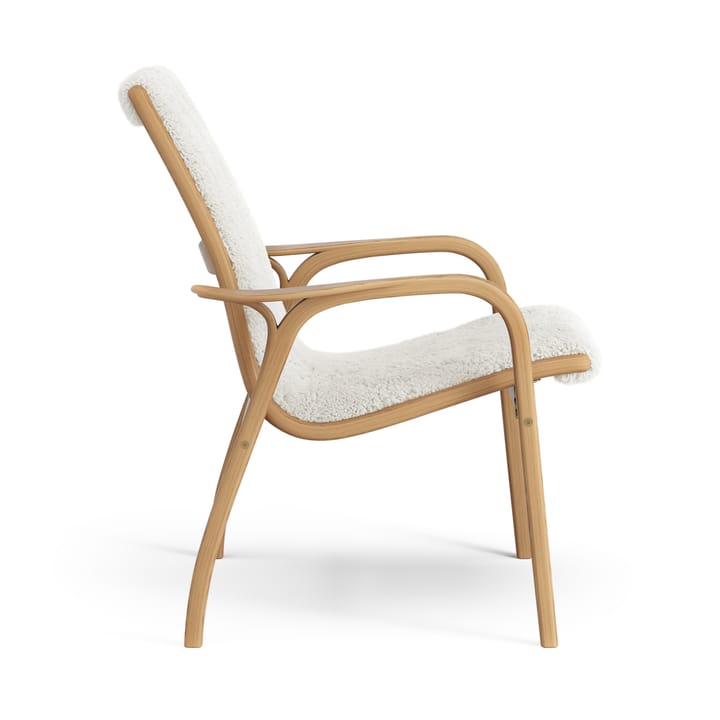 Laminett Fauteuil Eik geolied / schapenvacht, Offwhite (wit) Swedese