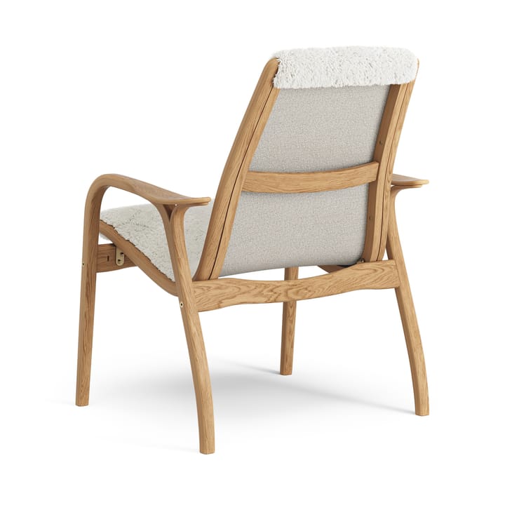 Laminett Fauteuil Eik geolied / schapenvacht, Offwhite (wit) Swedese