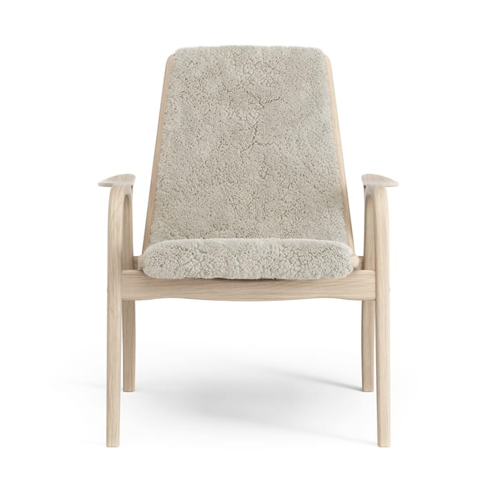 Laminett Fauteuil Eik wit gepigmenteerd / schapenvacht, Moonlight (beige) Swedese
