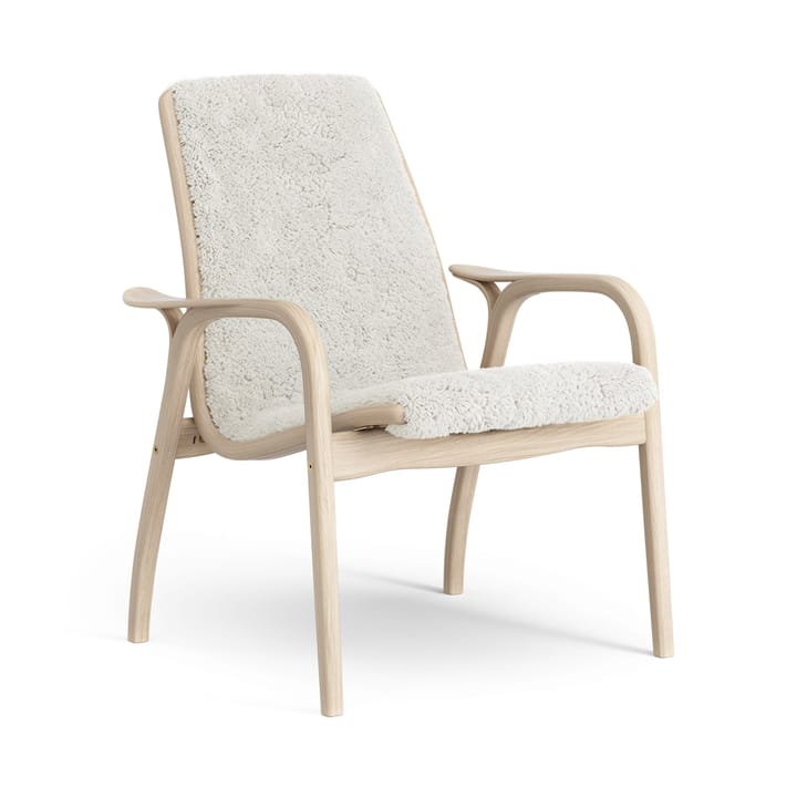 Laminett Fauteuil Eik wit gepigmenteerd / schapenvacht - Offwhite (wit) - Swedese