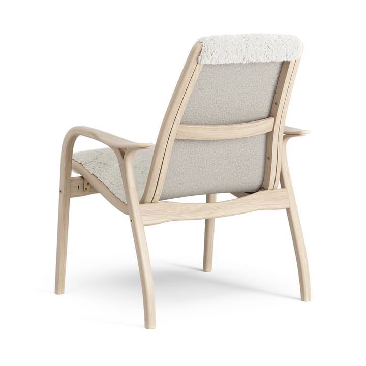 Laminett Fauteuil Eik wit gepigmenteerd / schapenvacht, Offwhite (wit) Swedese