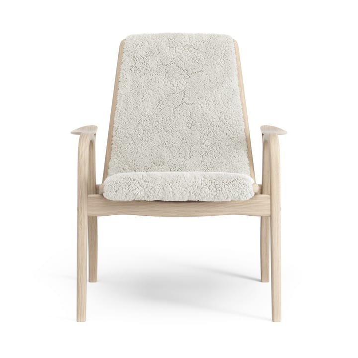 Laminett Fauteuil Eik wit gepigmenteerd / schapenvacht, Offwhite (wit) Swedese