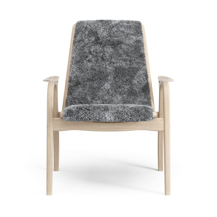 Laminett Fauteuil Eik wit gepigmenteerd / schapenvacht - Scandinavian Grey (grijs) - Swedese