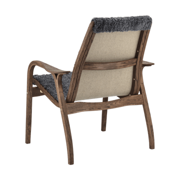 Laminett fauteuil eik/schapenvacht Special Edition - Rubio Monocoat Chocolate-Charcoal - Swedese