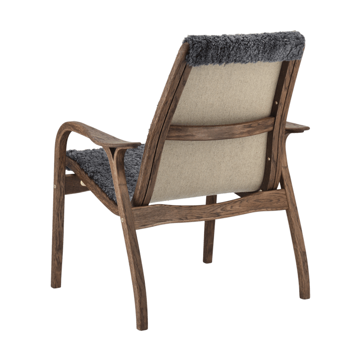Laminett fauteuil eik/schapenvacht Special Edition, Rubio Monocoat Chocolate-Charcoal Swedese