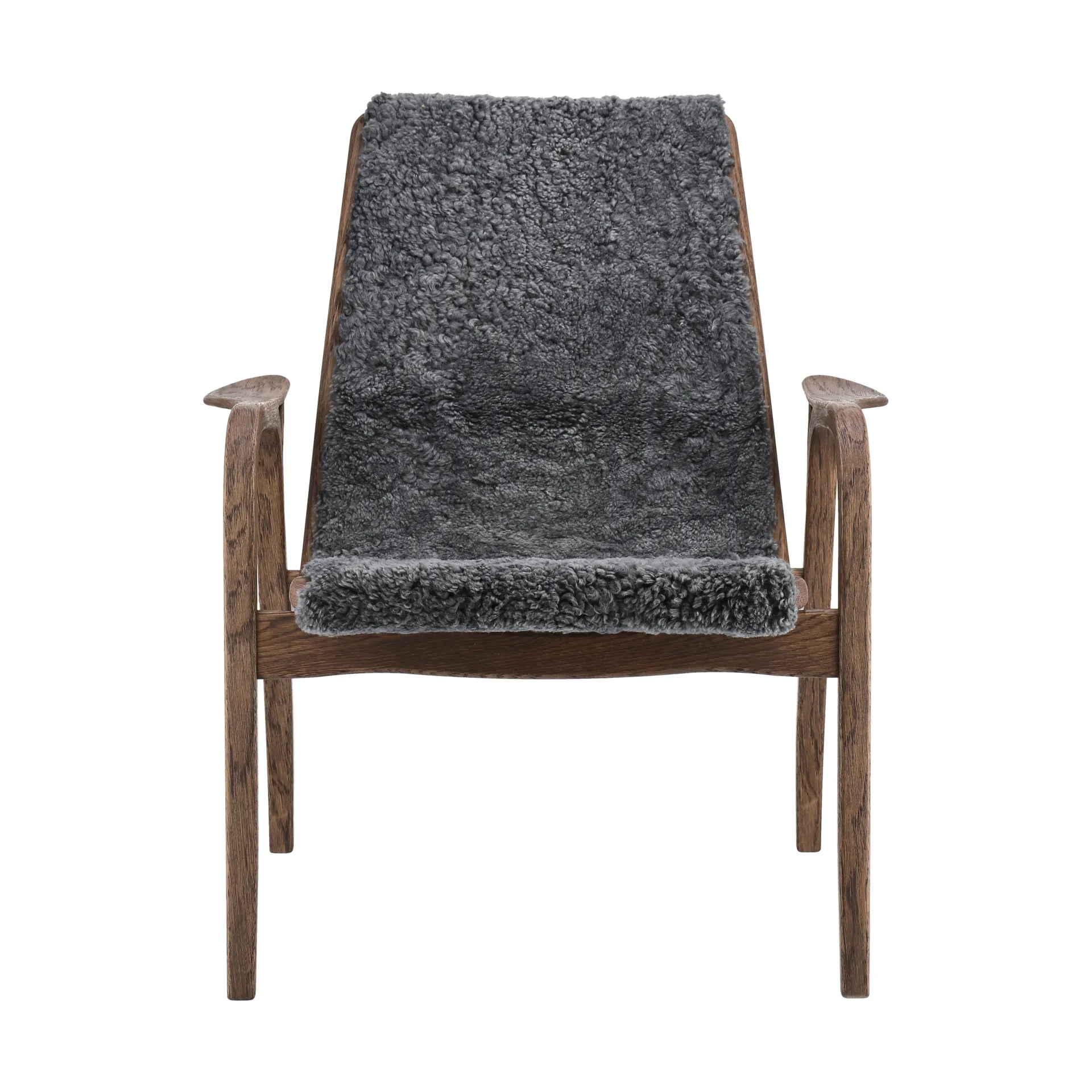 Laminett fauteuil eik/schapenvacht Special Edition, Rubio Monocoat Chocolate-Charcoal Swedese