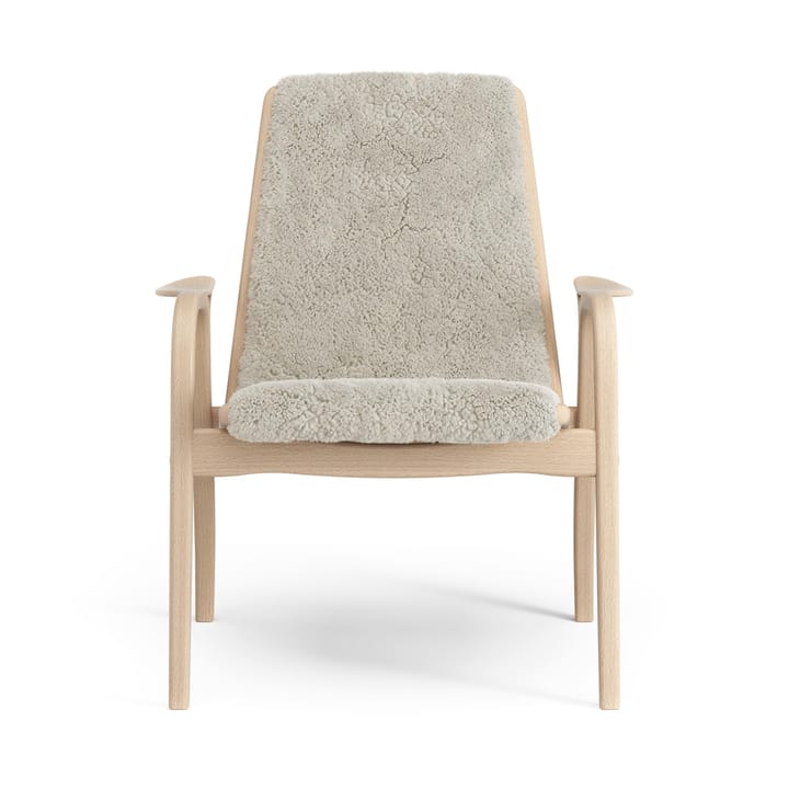 Laminett Fauteuil gelakt Beuken / schapenvacht, Moonlight (beige) Swedese