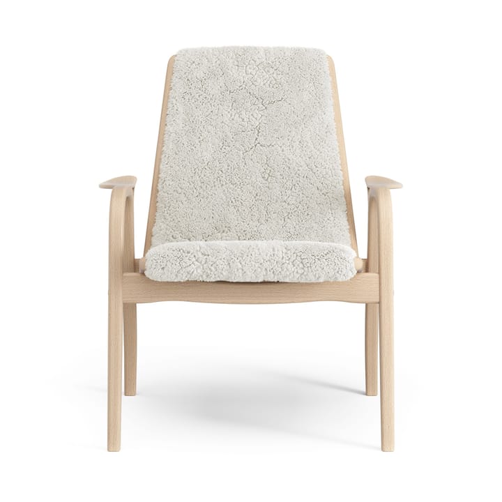 Laminett Fauteuil gelakt Beuken / schapenvacht, Offwhite (wit) Swedese