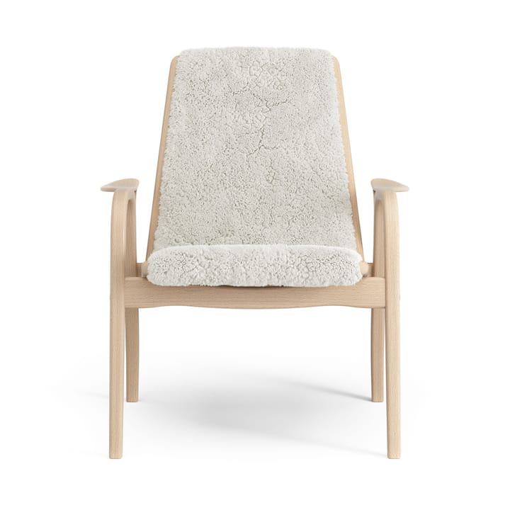 Laminett Fauteuil gelakt Beuken / schapenvacht - Offwhite (wit) - Swedese