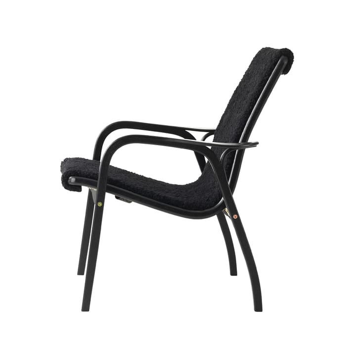 Laminett Fauteuil - Schapenvacht black-zwartgebeitst beukenhout - Swedese