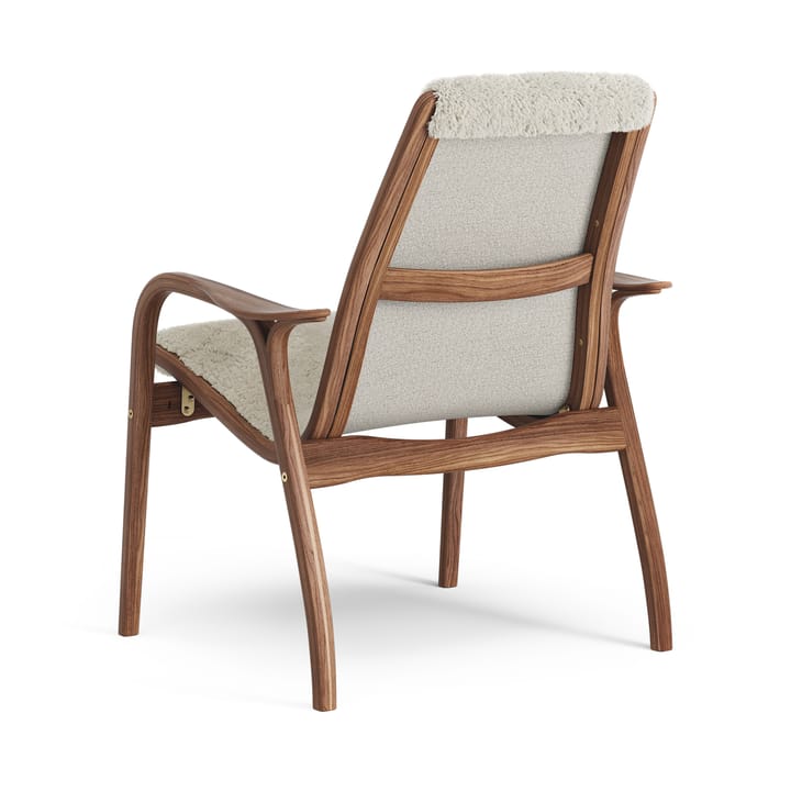Laminett Fauteuil Walnoot geolied/schapenvacht, Moonlight (beige) Swedese