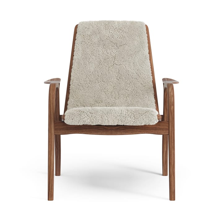 Laminett Fauteuil Walnoot geolied/schapenvacht, Moonlight (beige) Swedese