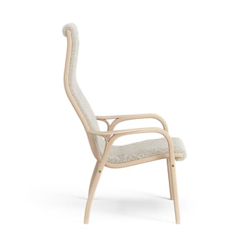 Lamini Kinderfauteuil gelakt Beuk/schapenvacht - Moonlight (beige) - Swedese