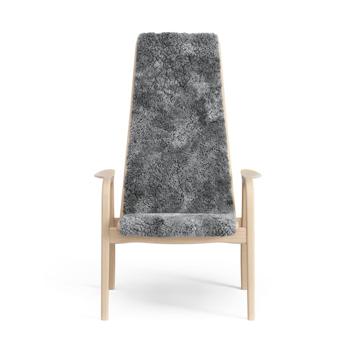 Lamini Kinderfauteuil gelakt Beuk/schapenvacht, Scandinavian Grey (grijs) Swedese