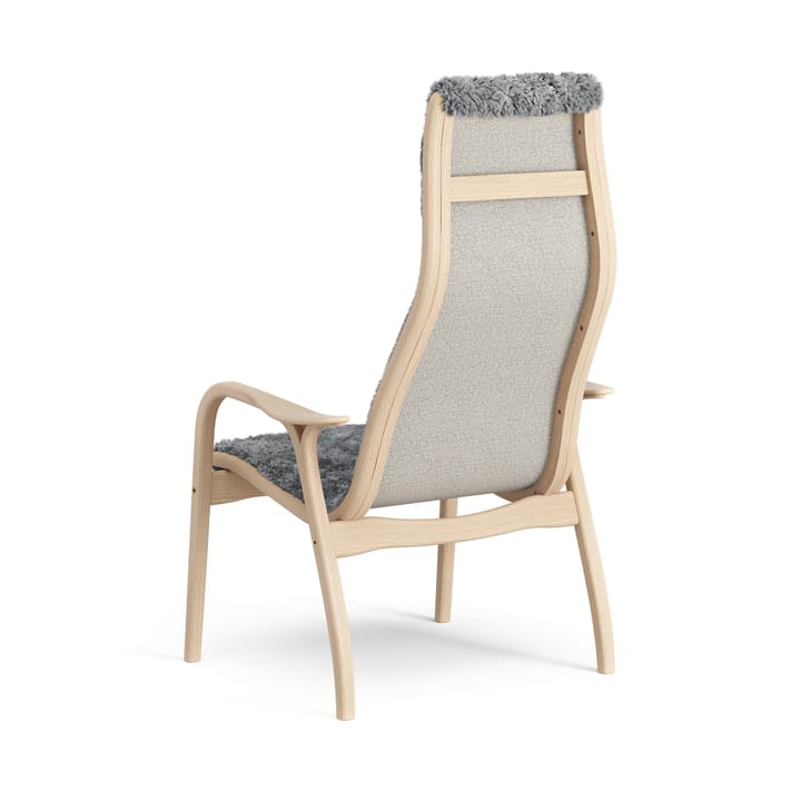 Lamini Kinderfauteuil gelakt Beuk/schapenvacht, Scandinavian Grey (grijs) Swedese