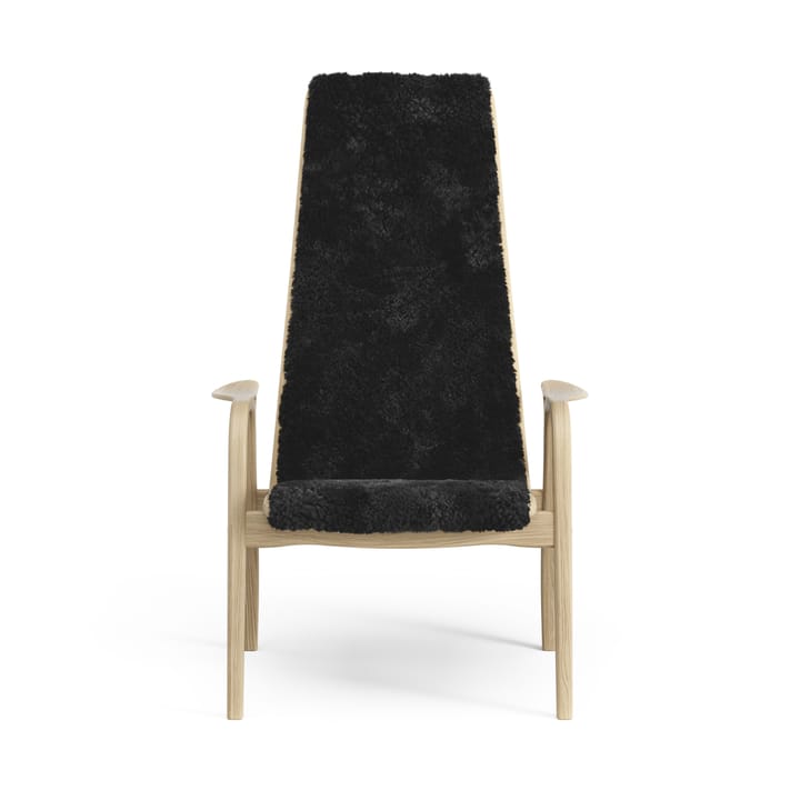 Lamini Kinderfauteuil gelakt Eik/schapenvacht, Black (zwart) Swedese