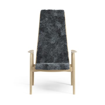 Lamini Kinderfauteuil gelakt Eik/schapenvacht - Charcoal (donkergrijs) - Swedese