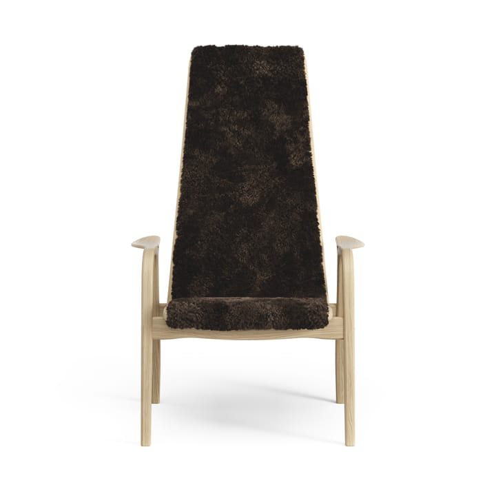 Lamini Kinderfauteuil gelakt Eik/schapenvacht, Espresso (bruin) Swedese