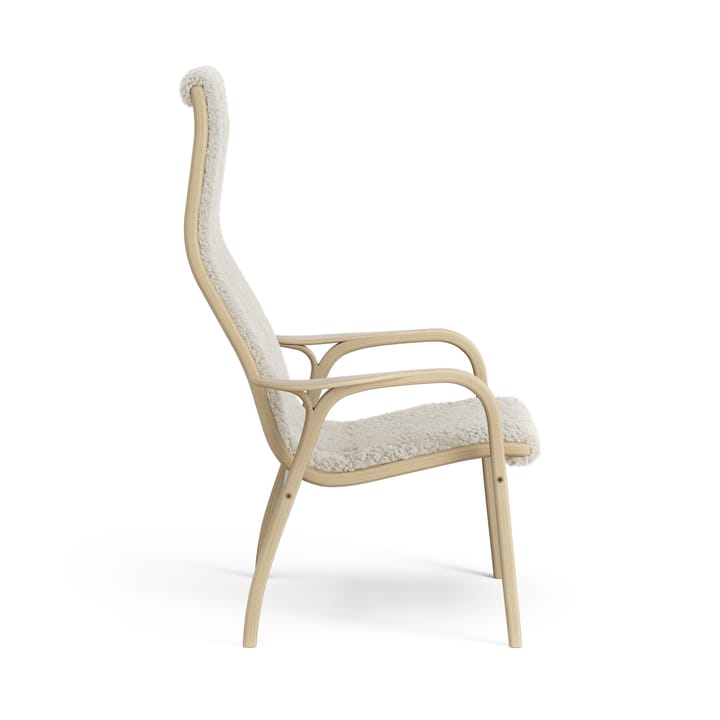 Lamini Kinderfauteuil gelakt Eik/schapenvacht, Moonlight (beige) Swedese
