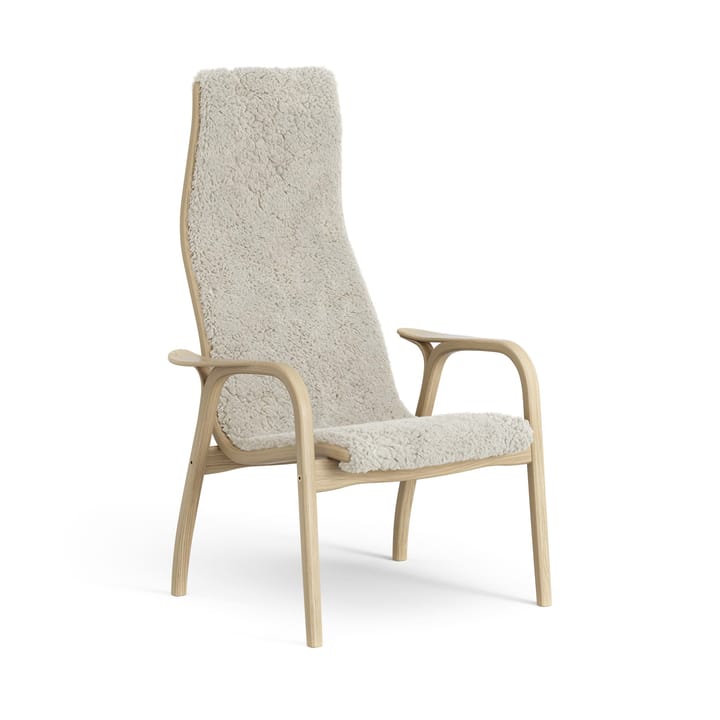 Lamini Kinderfauteuil gelakt Eik/schapenvacht - Moonlight (beige) - Swedese