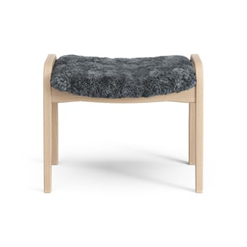 Lamini voetenbankje voor kinderen gelakt Beuk/schapenvacht - Charcoal (donkergrijs) - Swedese