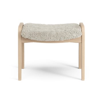 Lamini voetenbankje voor kinderen gelakt Beuk/schapenvacht - Moonlight (beige) - Swedese