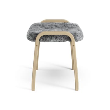 Lamini voetenbankje voor kinderen gelakt Eik/schapenvacht - Scandinavian Grey (grijs) - Swedese