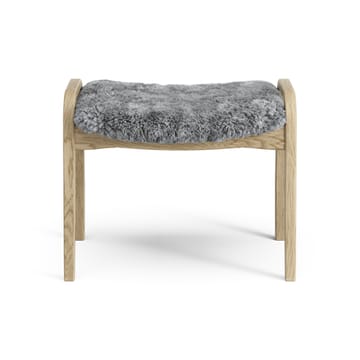 Lamini voetenbankje voor kinderen gelakt Eik/schapenvacht - Scandinavian Grey (grijs) - Swedese
