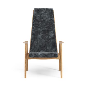 Lamino Fauteuil Eik geolied/schapenvacht - Charcoal (donkergrijs) - Swedese