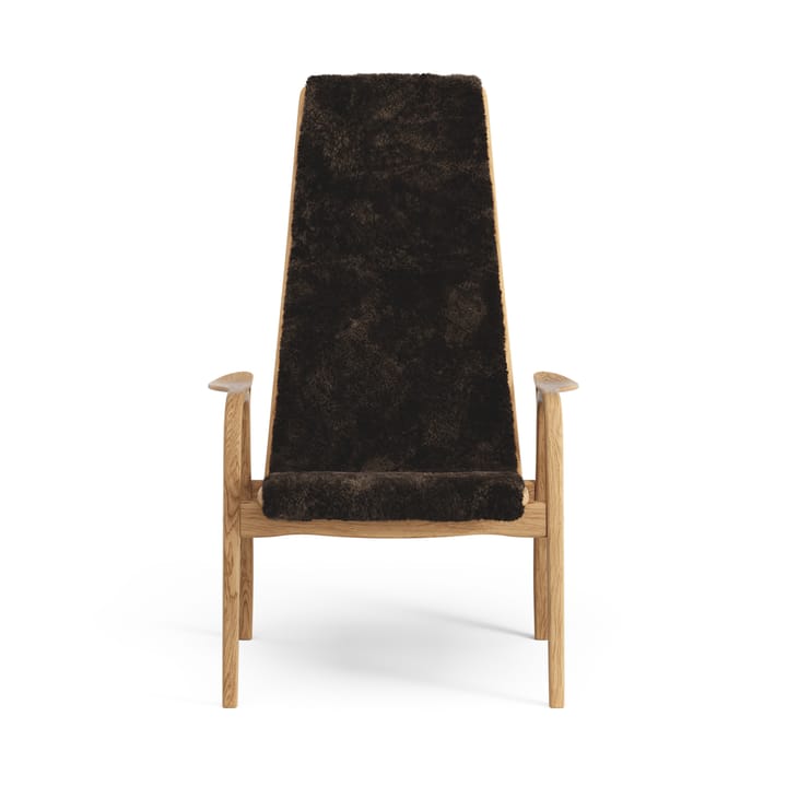 Lamino Fauteuil Eik geolied/schapenvacht, Espresso (bruin) Swedese