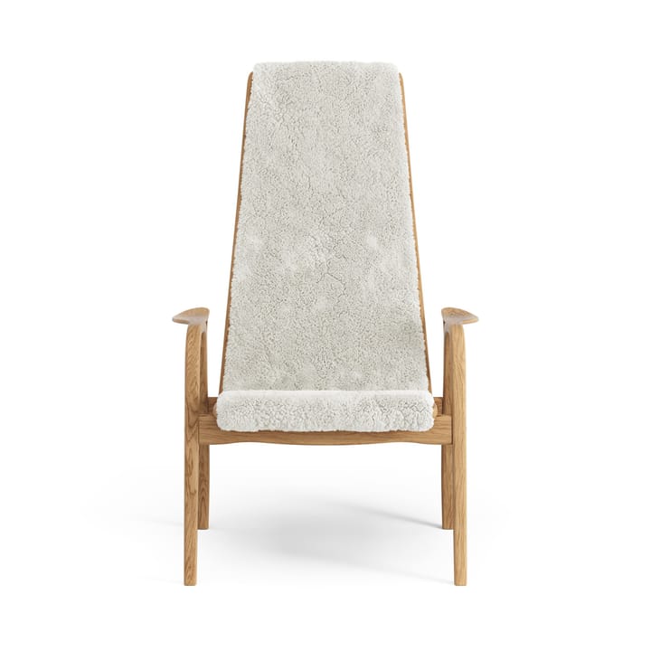 Lamino Fauteuil Eik geolied/schapenvacht, Offwhite (wit) Swedese